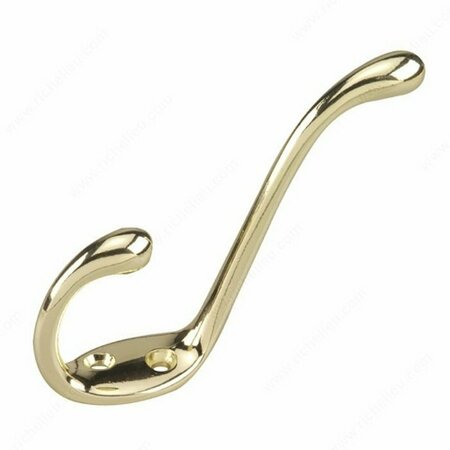 RICHELIEU AMERICA COAT HOOK 5-1/2 in HEAVY DUTY 237BV